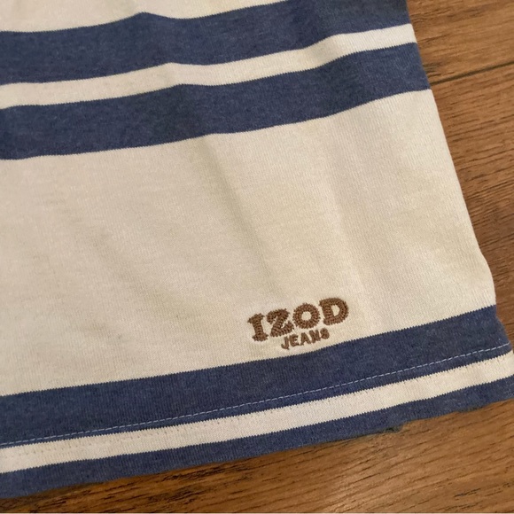 Vintage Retro Izod Rugby Shirt Men’s XL Striped - Picture 2 of 11